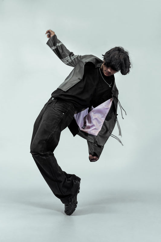 SILENT SAMURAI CHINESE LEATHER JACKET | 1OF1