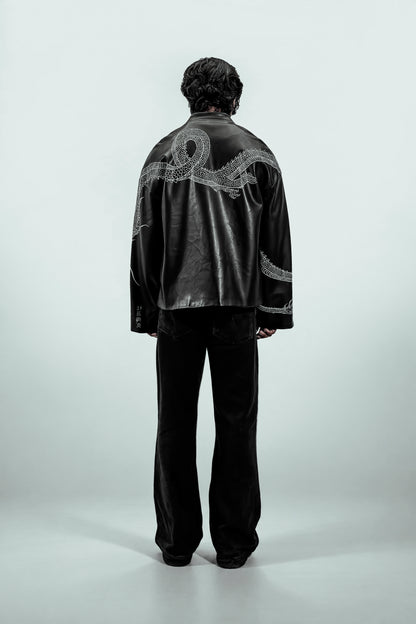 SILENT SAMURAI CHINESE LEATHER JACKET | 1OF1