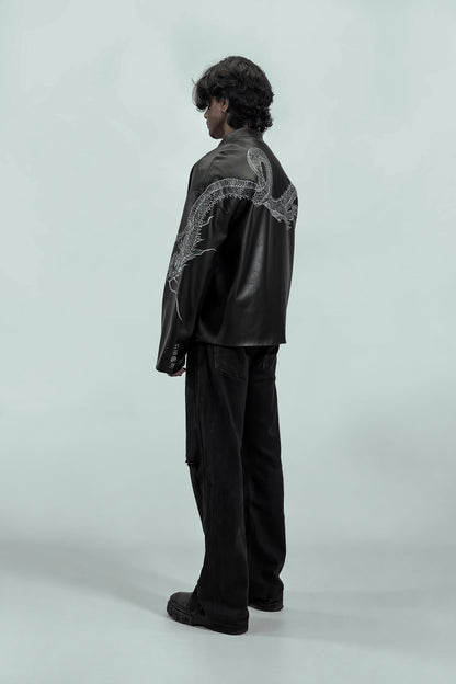 SILENT SAMURAI CHINESE LEATHER JACKET | 1OF1
