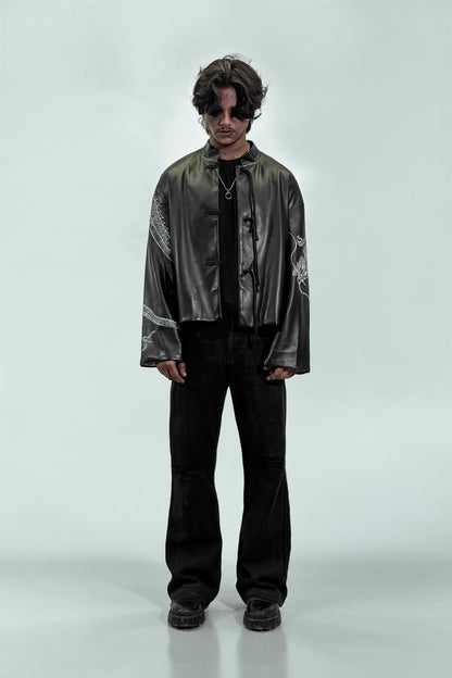 SILENT SAMURAI CHINESE LEATHER JACKET | 1OF1