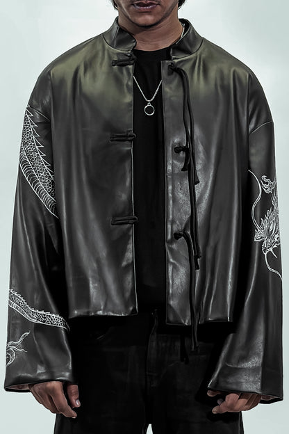 SILENT SAMURAI CHINESE LEATHER JACKET | 1OF1