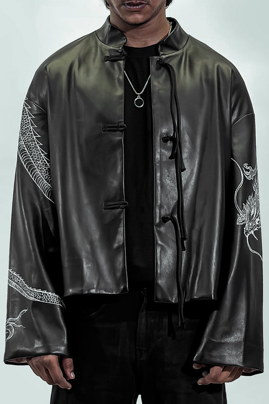 SILENT SAMURAI CHINESE LEATHER JACKET | 1OF1